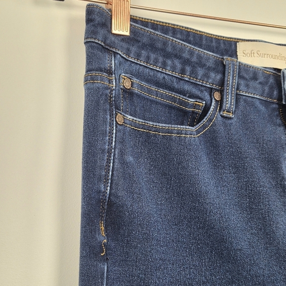 Soft Surroundings Size 12P Dark Wash Blue Jegging Jeans - Picture 4 of 8